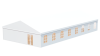 Классический шатер 10х25 м